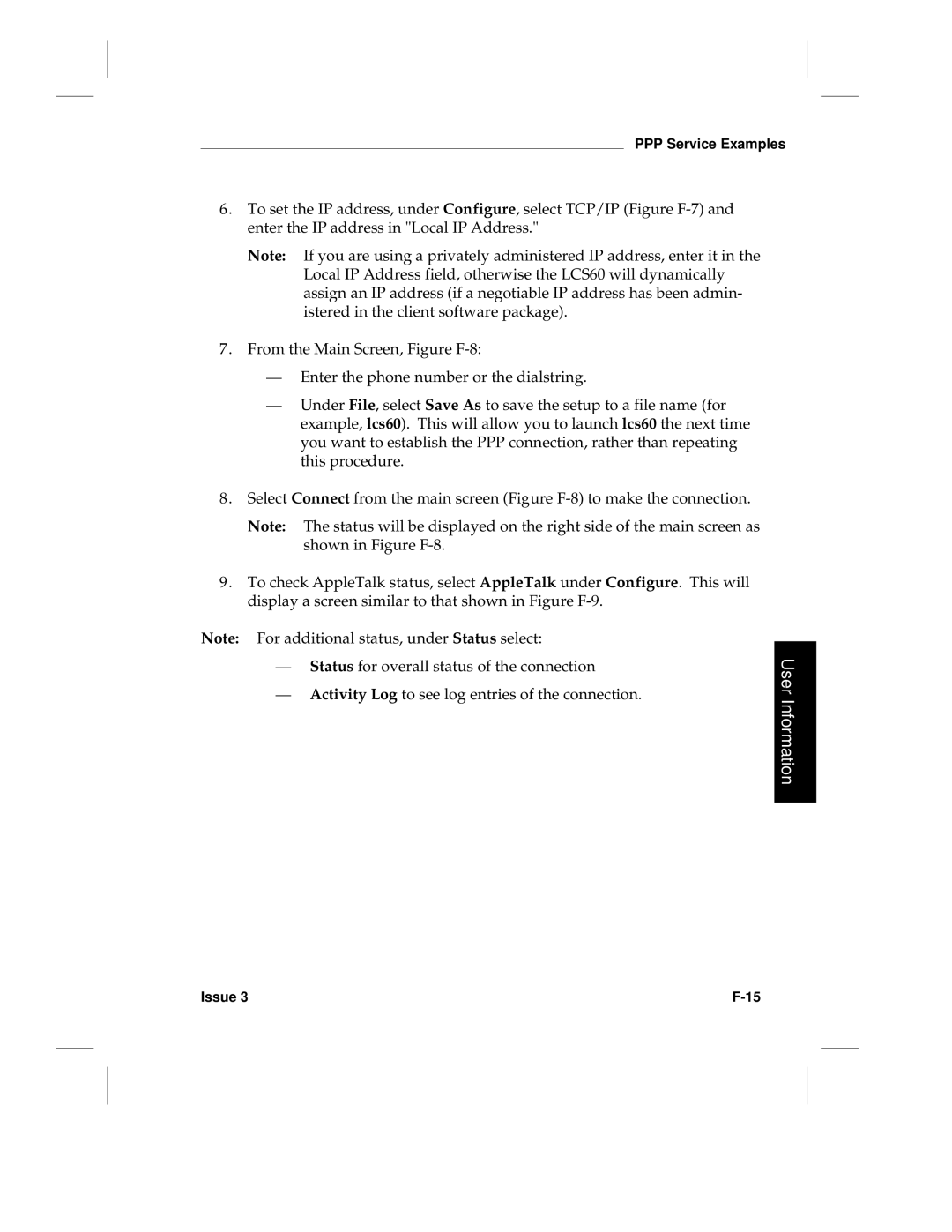 HP LCS60 manual User Information 