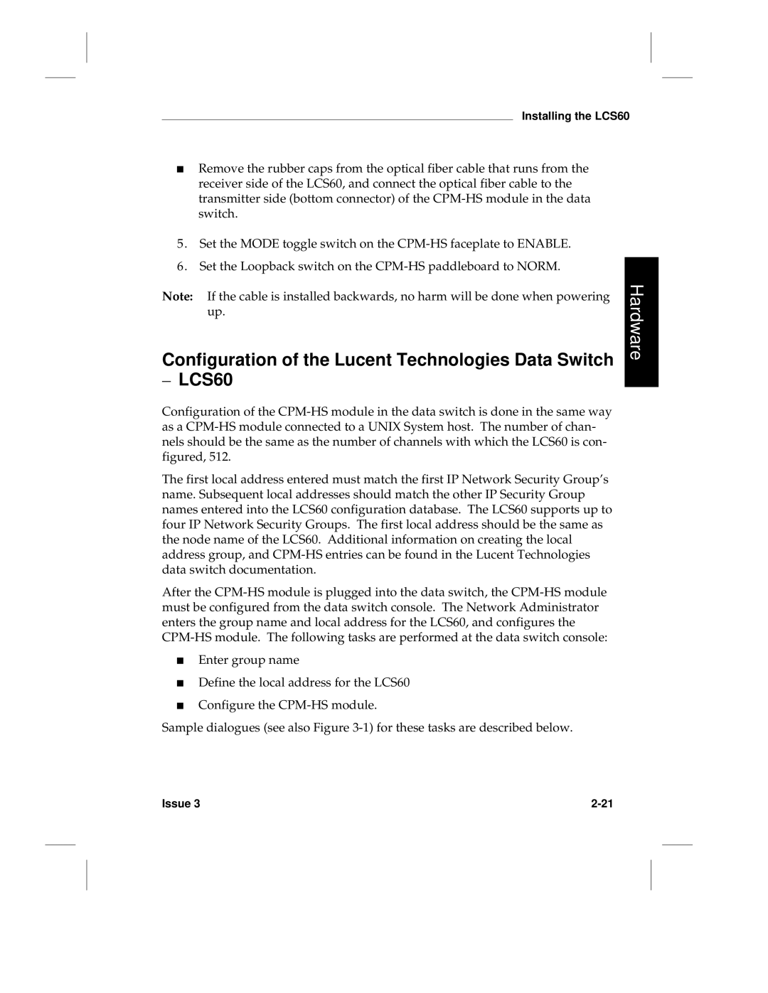 HP LCS60 manual 