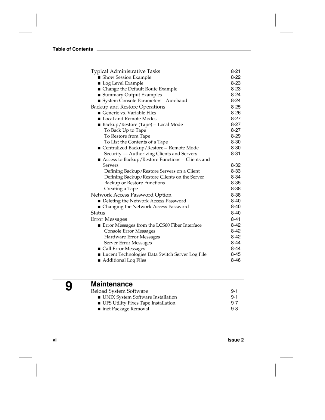 HP LCS60 manual Maintenance 