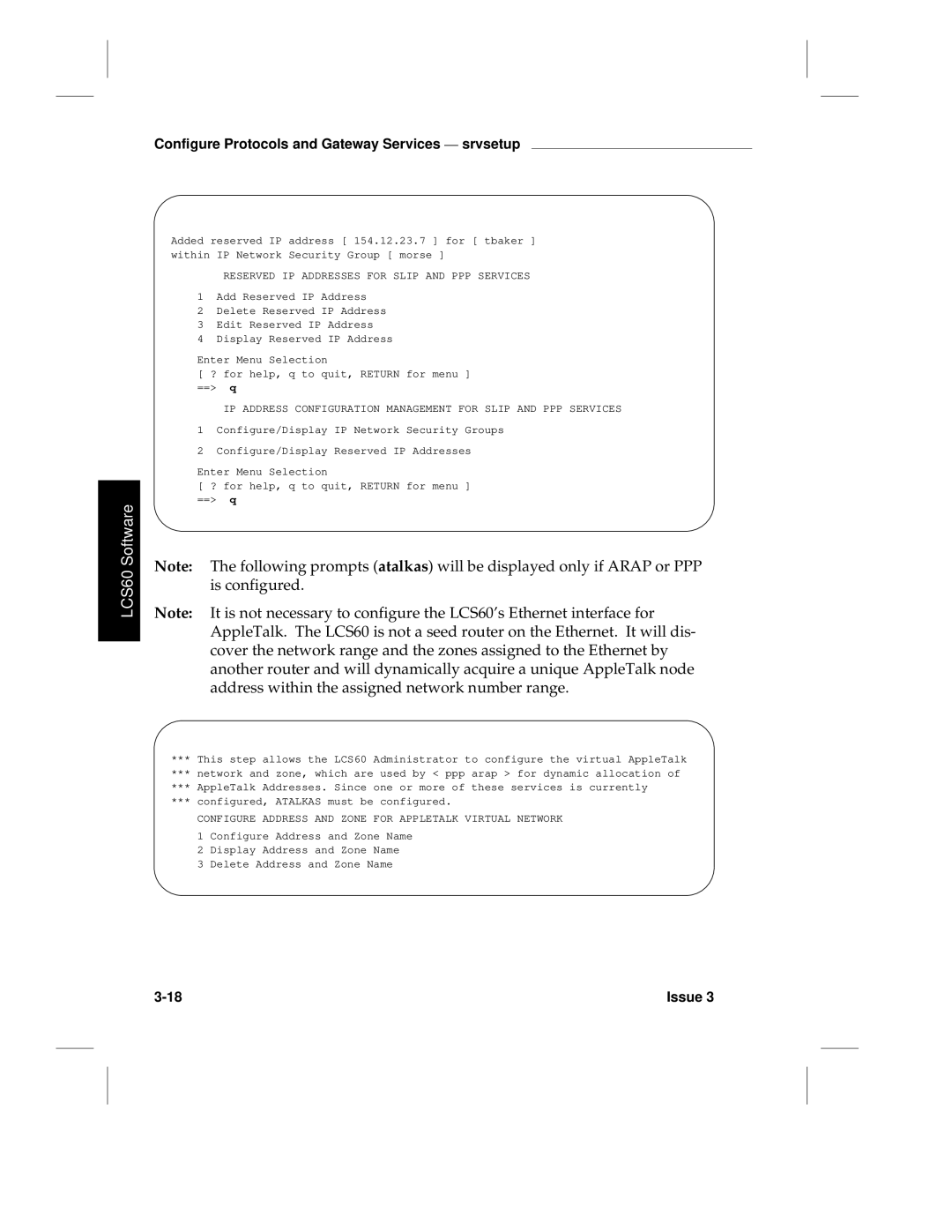 HP manual LCS60 Software 