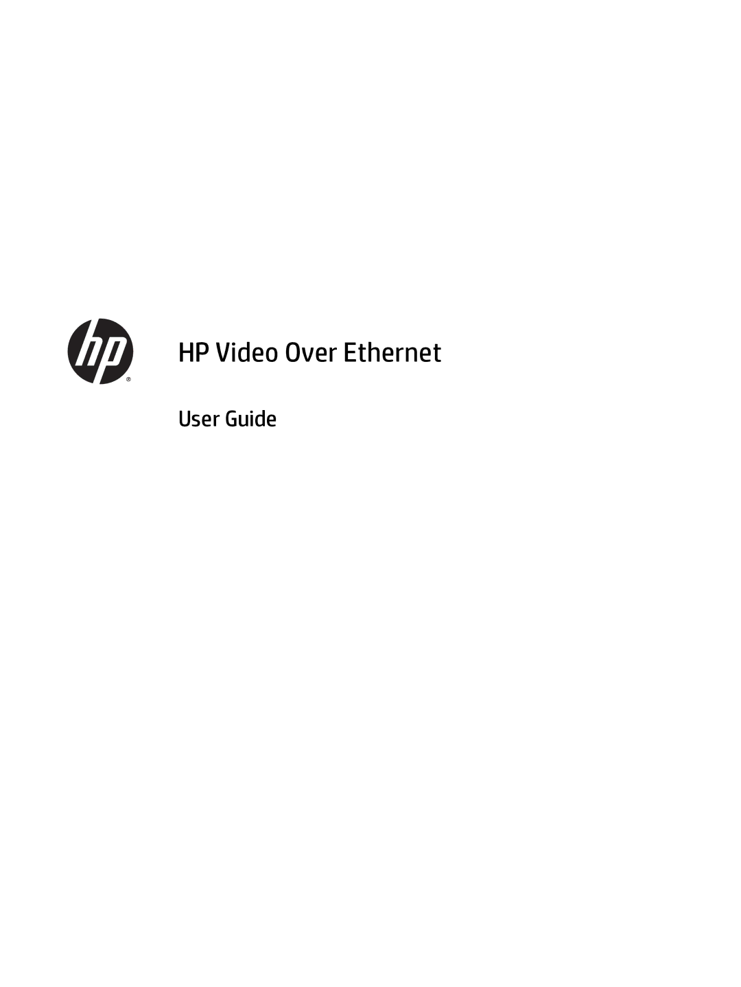 HP LD4245tm 41.92-inch Interactive manual HP Video Over Ethernet 