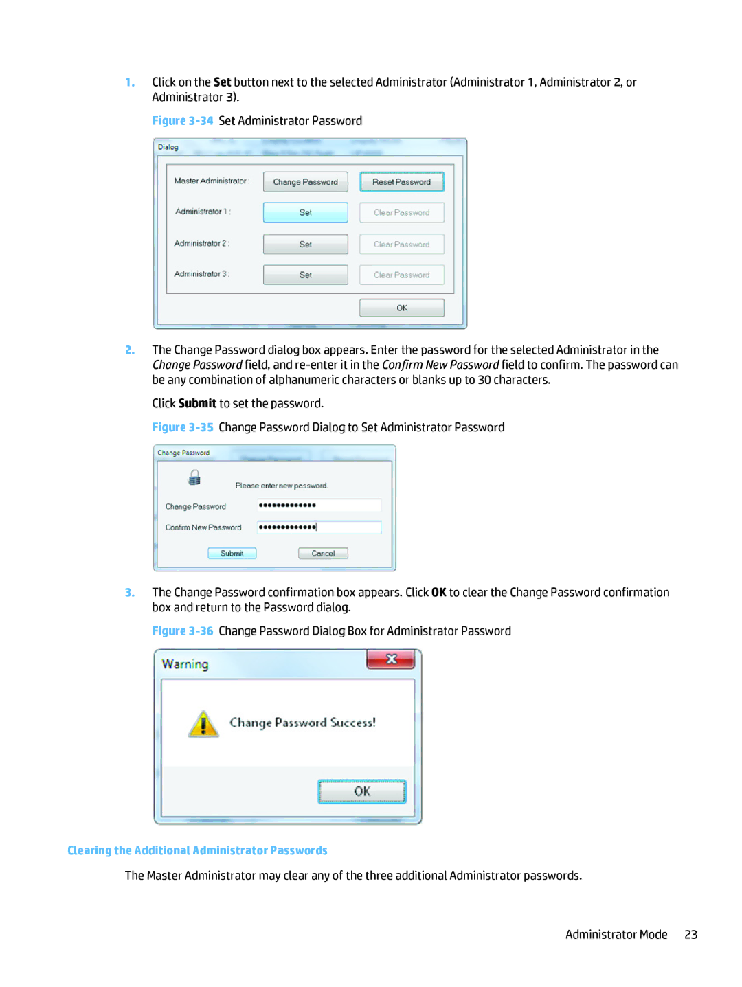 HP LD4245tm 41.92-inch Interactive manual Clearing the Additional Administrator Passwords 