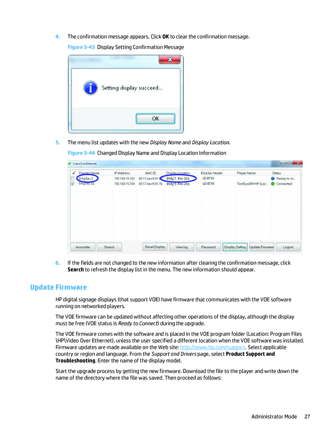 HP LD4245tm 41.92-inch Interactive manual Update Firmware 