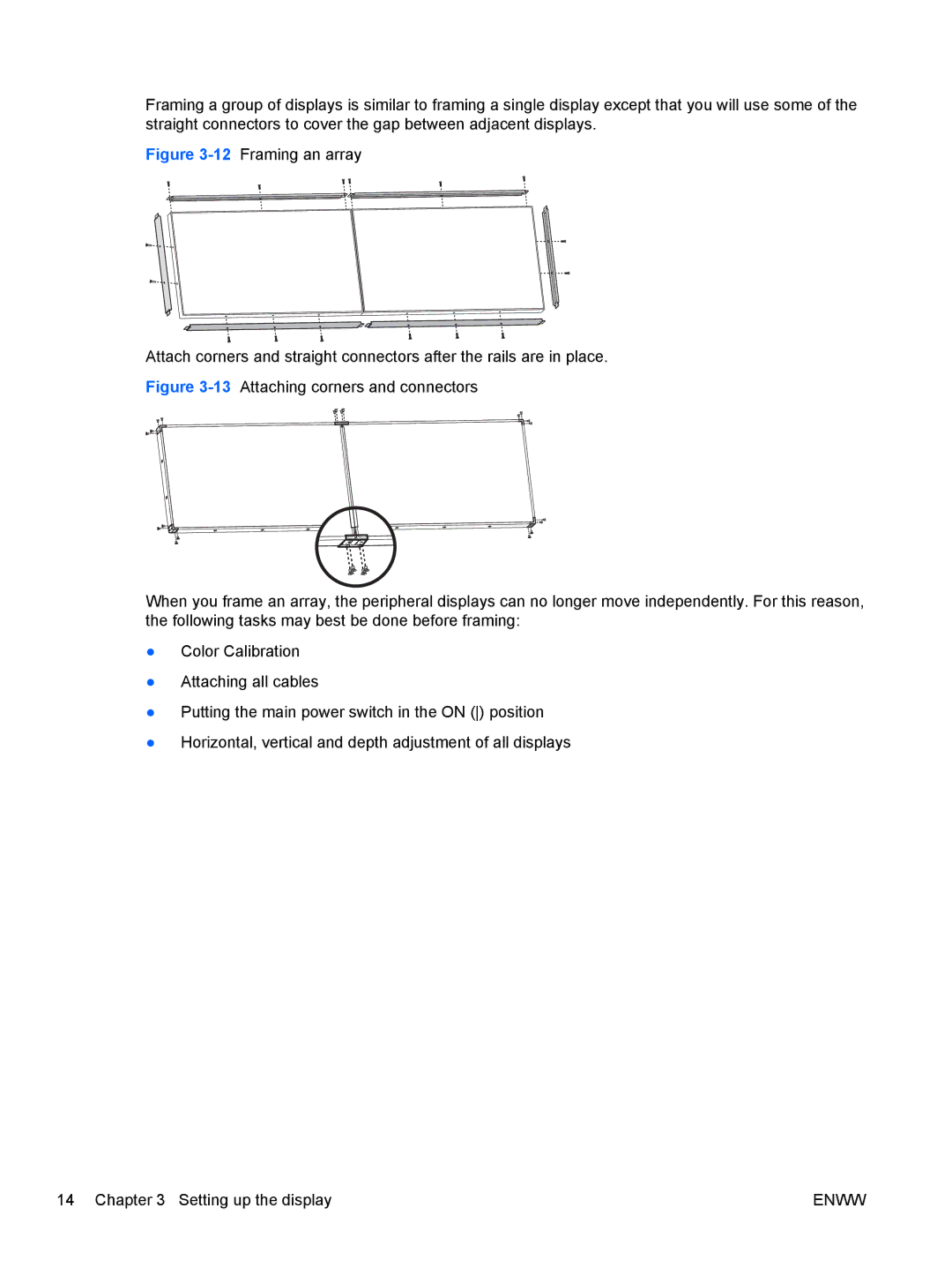 HP LD4730 47-inch Micro-Bezel Video Wall Display manual Enww 