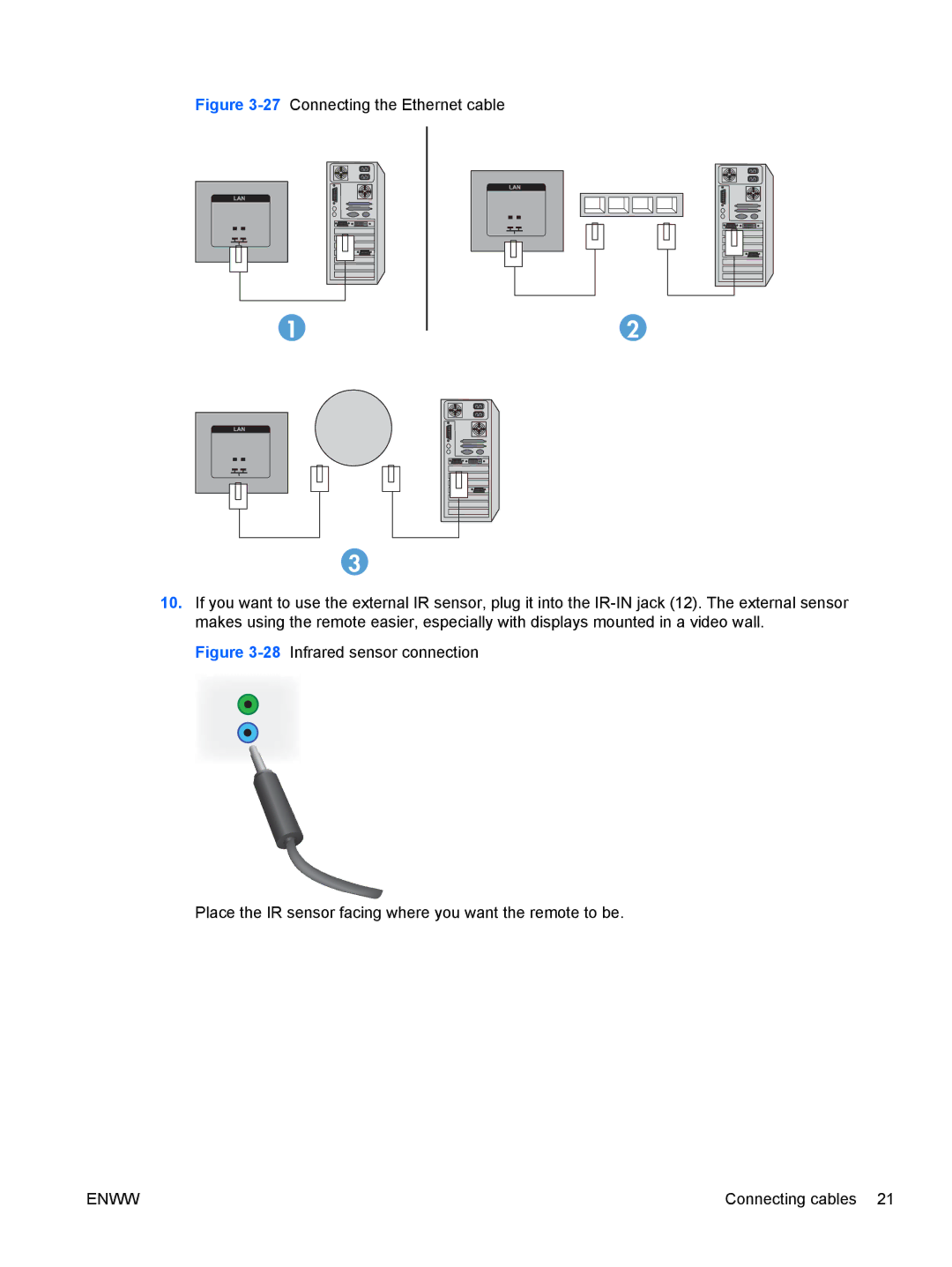 HP LD4730 47-inch Micro-Bezel Video Wall Display manual Enww 