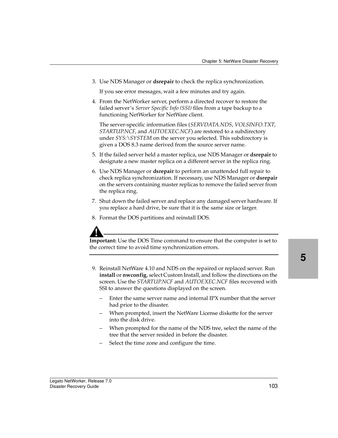 HP Legato Networker manual 103 