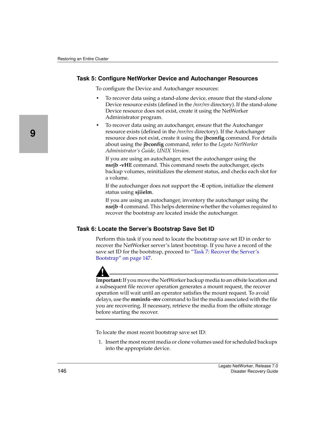 HP Legato Networker manual Task 5 Configure NetWorker Device and Autochanger Resources, Administrator’s Guide, Unix Version 