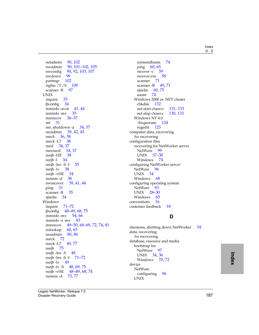 HP Legato Networker manual 187 