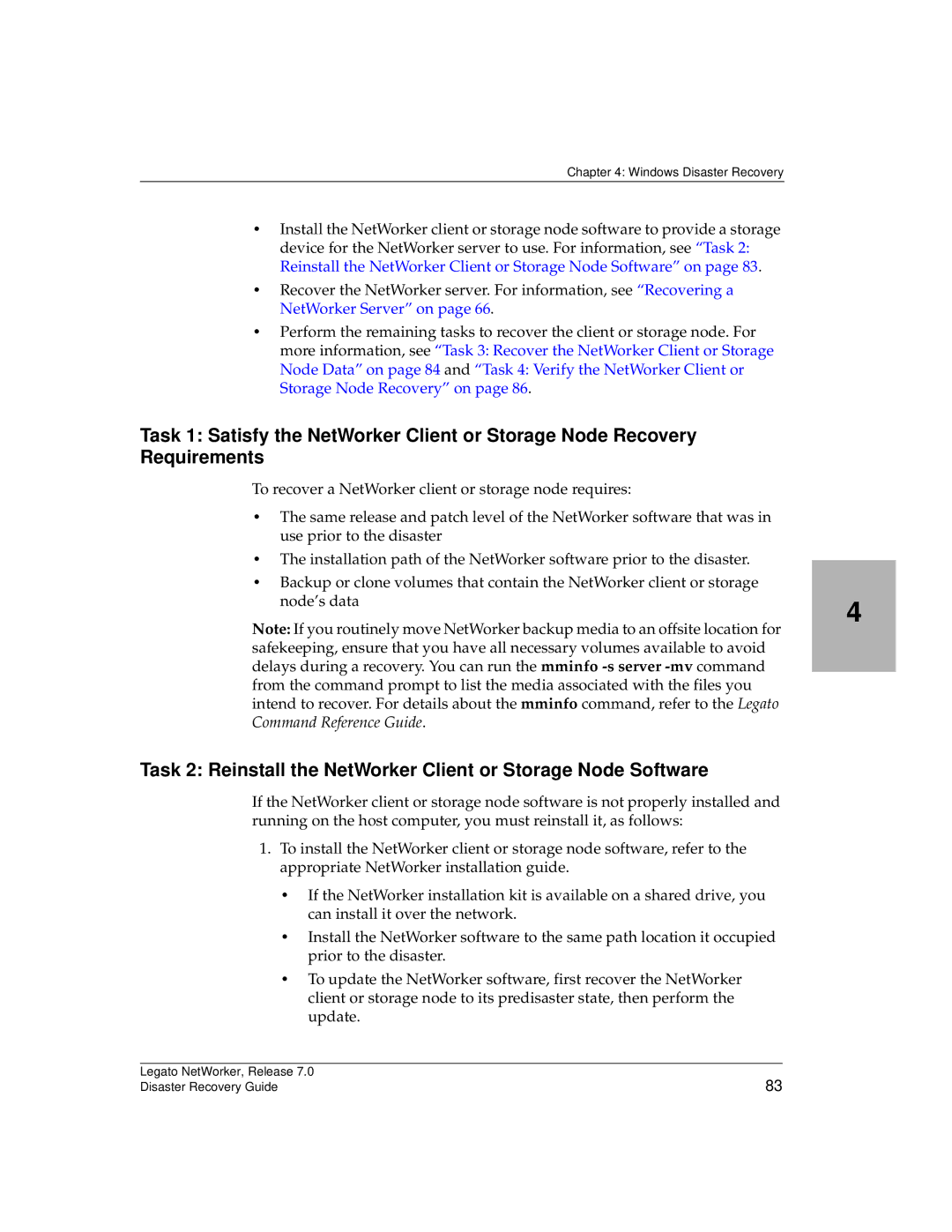 HP Legato Networker manual Windows Disaster Recovery 