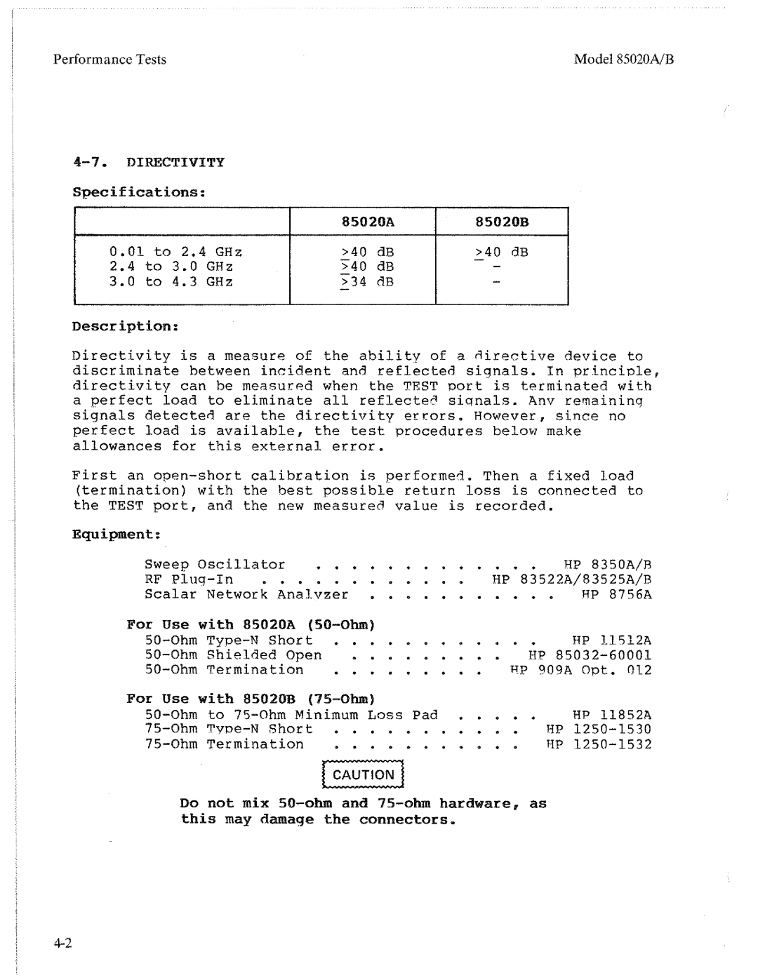 HP Light Therapy Device 85020A, Light Therapy Device 85020B manual 