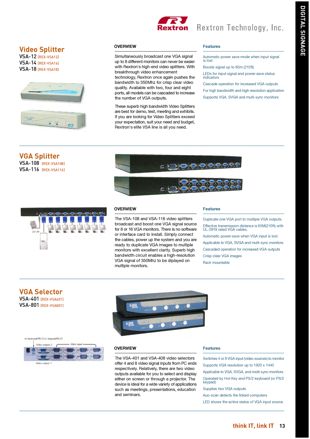 HP Linkqage KVM manual Video Splitter 