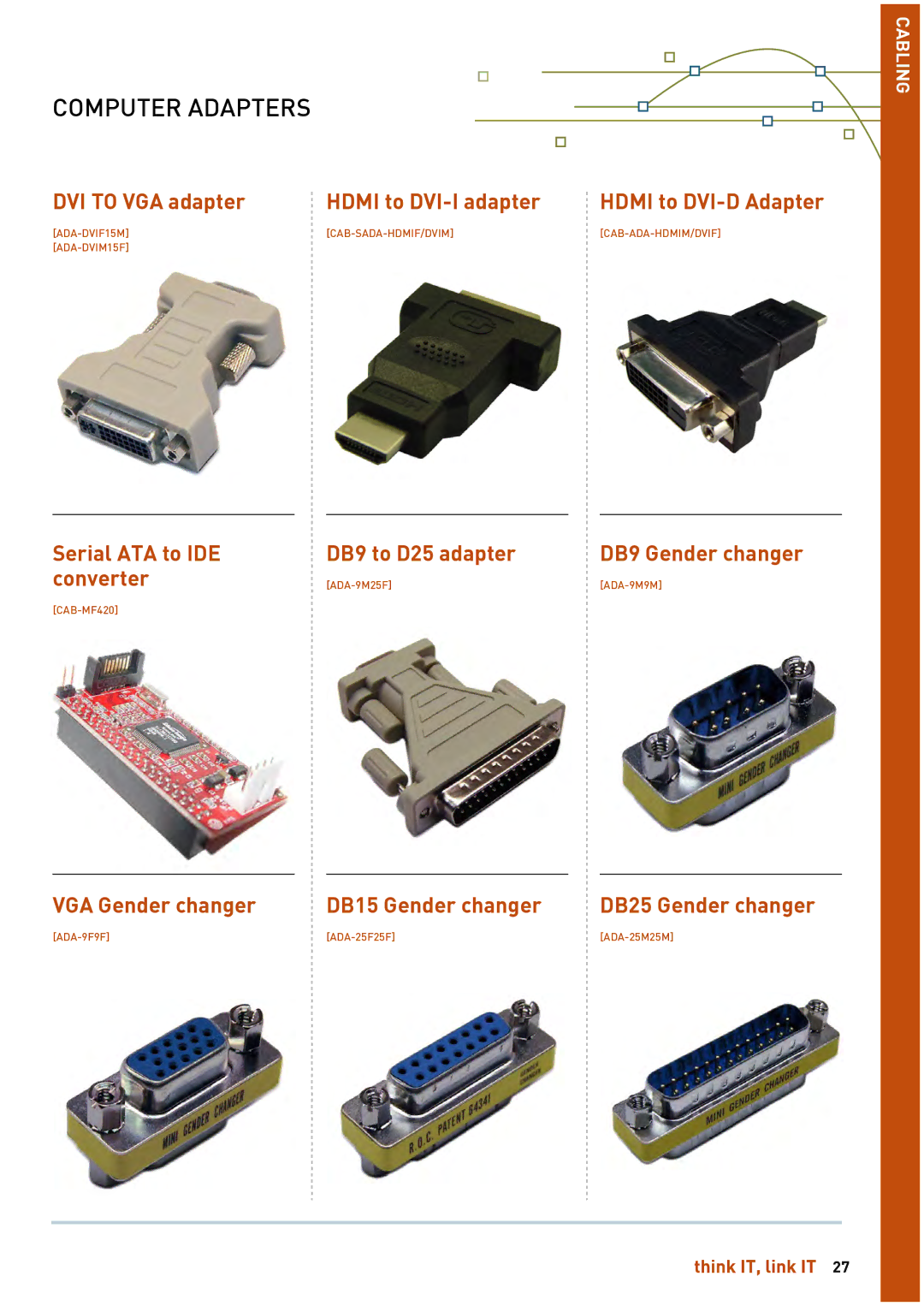 HP Linkqage KVM manual Computer Adapters 