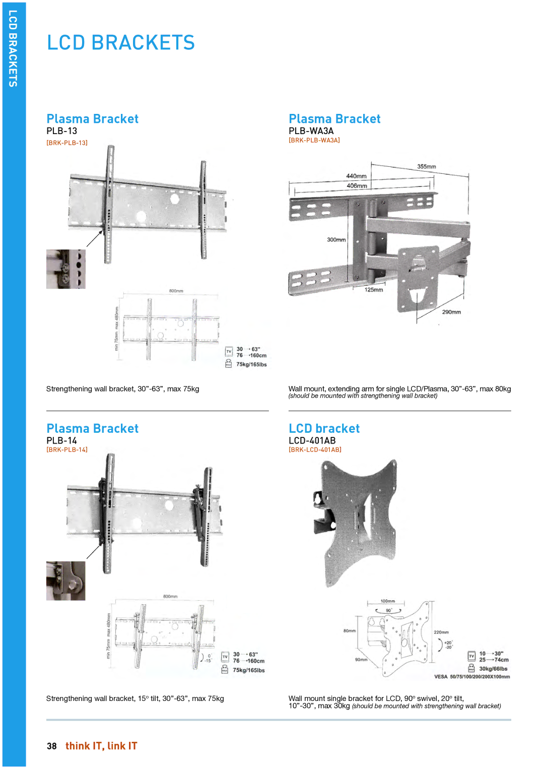 HP Linkqage KVM manual LCD Brackets 