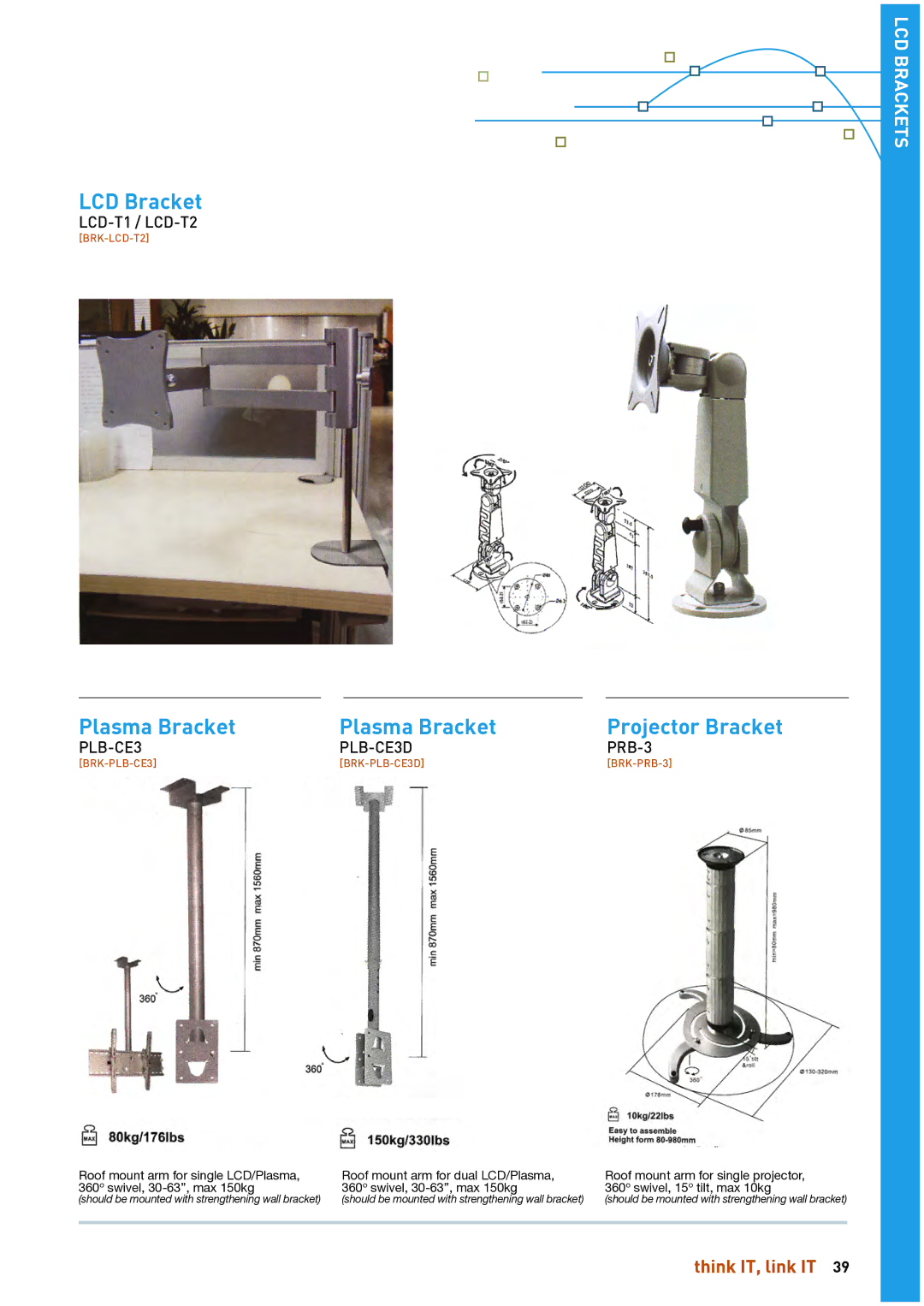 HP Linkqage KVM manual LCD Bracket 