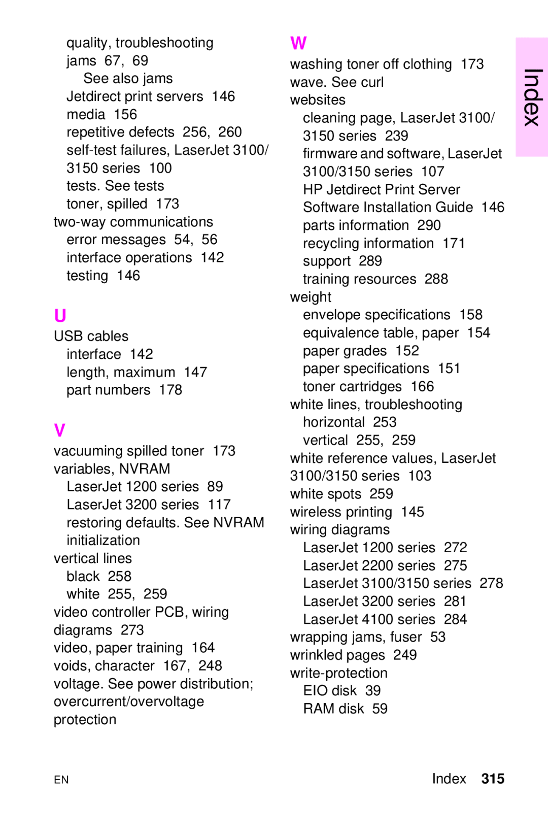 HP LJ 4000TN, LJ 2100M, LJ 2100TN, LJ 1100AXI, LJ 1100SE, LJ 1100ASE manual Firmware and software, LaserJet 3100/3150 series 