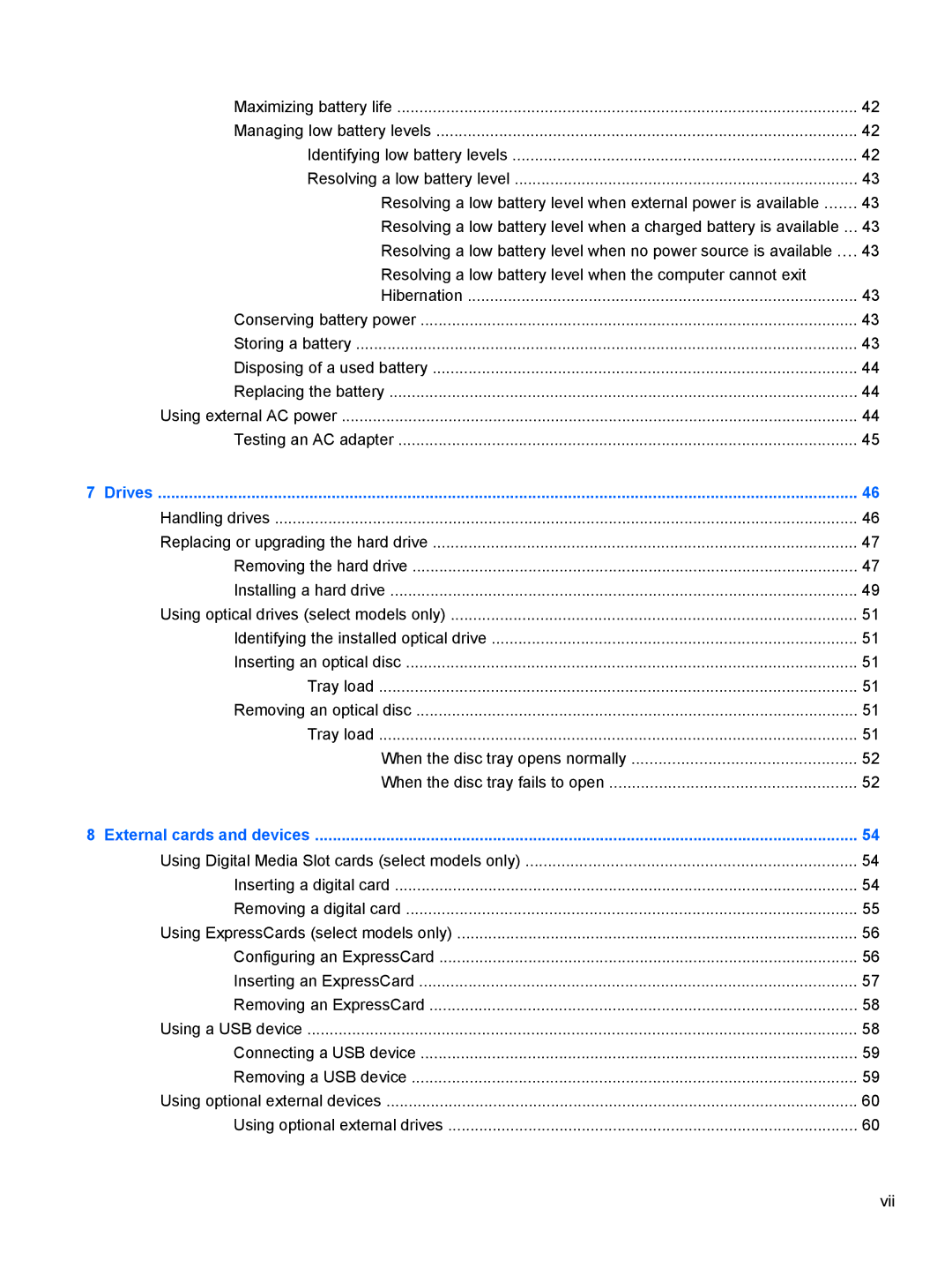 HP LJ475UT manual Drives 