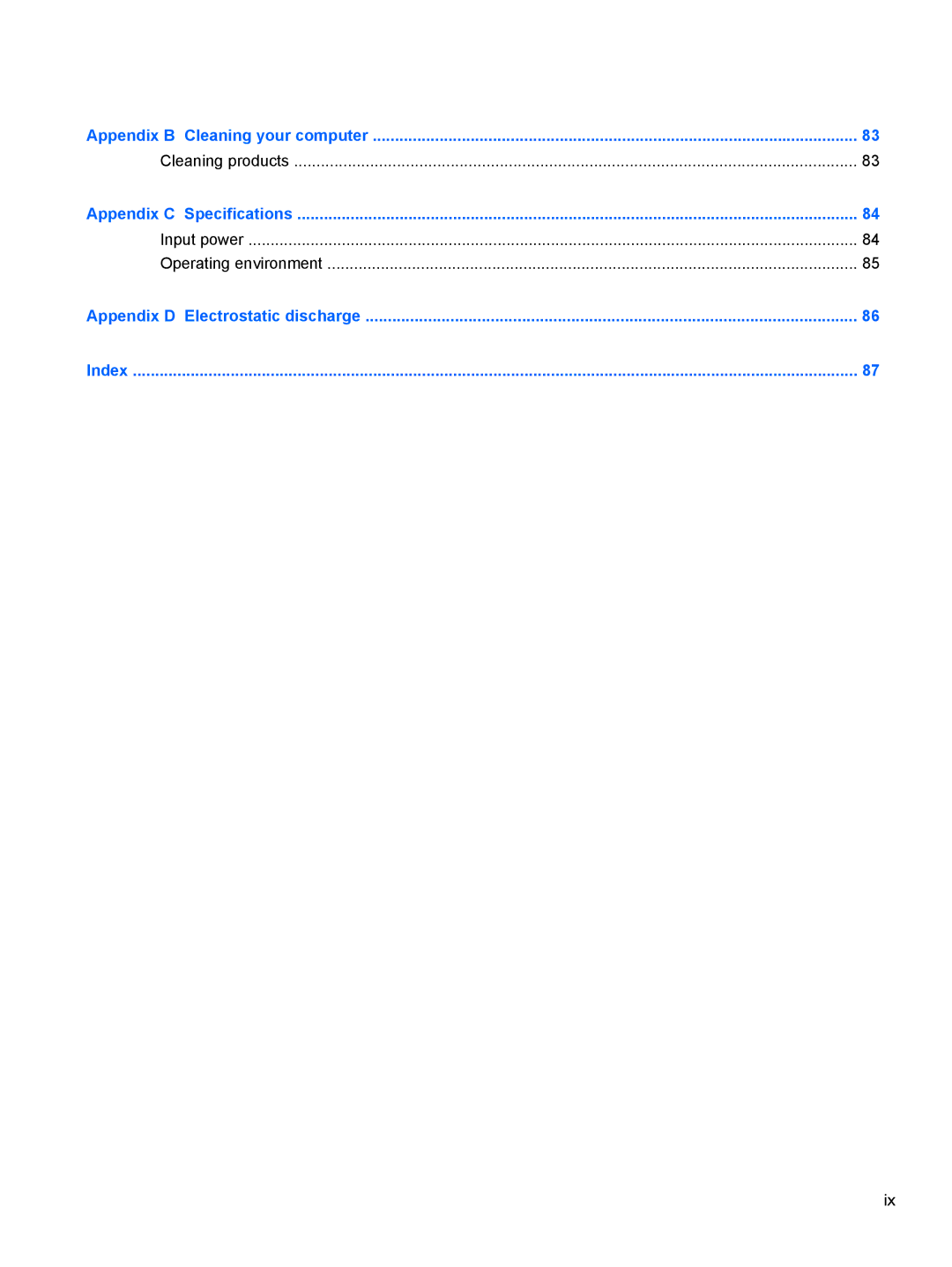 HP LJ475UT manual Cleaning products 