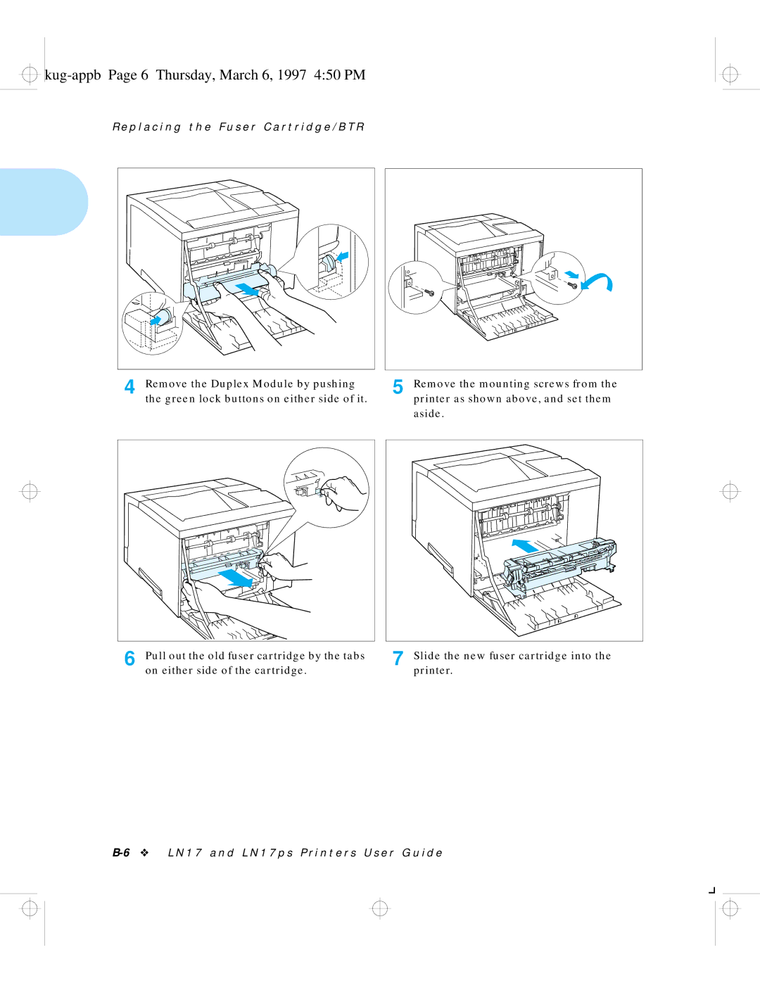 HP LN17 manual Kug-appb Page 6 Thursday, March 6, 1997 450 PM 