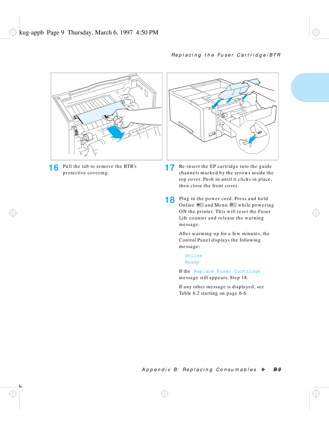 HP LN17 manual Kug-appb Page 9 Thursday, March 6, 1997 450 PM 