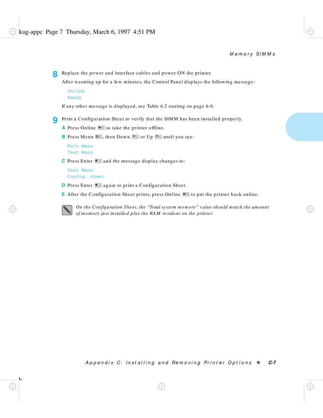 HP LN17 manual Kug-appc Page 7 Thursday, March 6, 1997 451 PM 