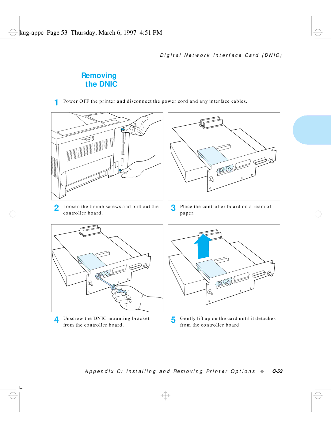 HP LN17 manual Dnic, Kug-appc Page 53 Thursday, March 6, 1997 451 PM 