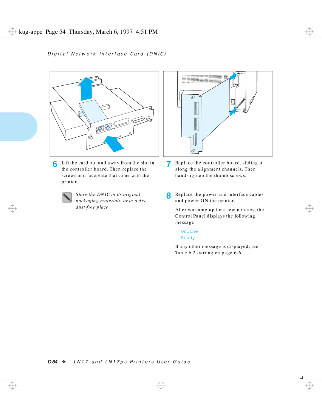 HP LN17 manual Kug-appc Page 54 Thursday, March 6, 1997 451 PM 