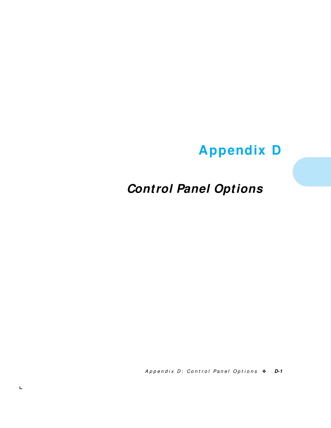 HP LN17 manual Appendix D 