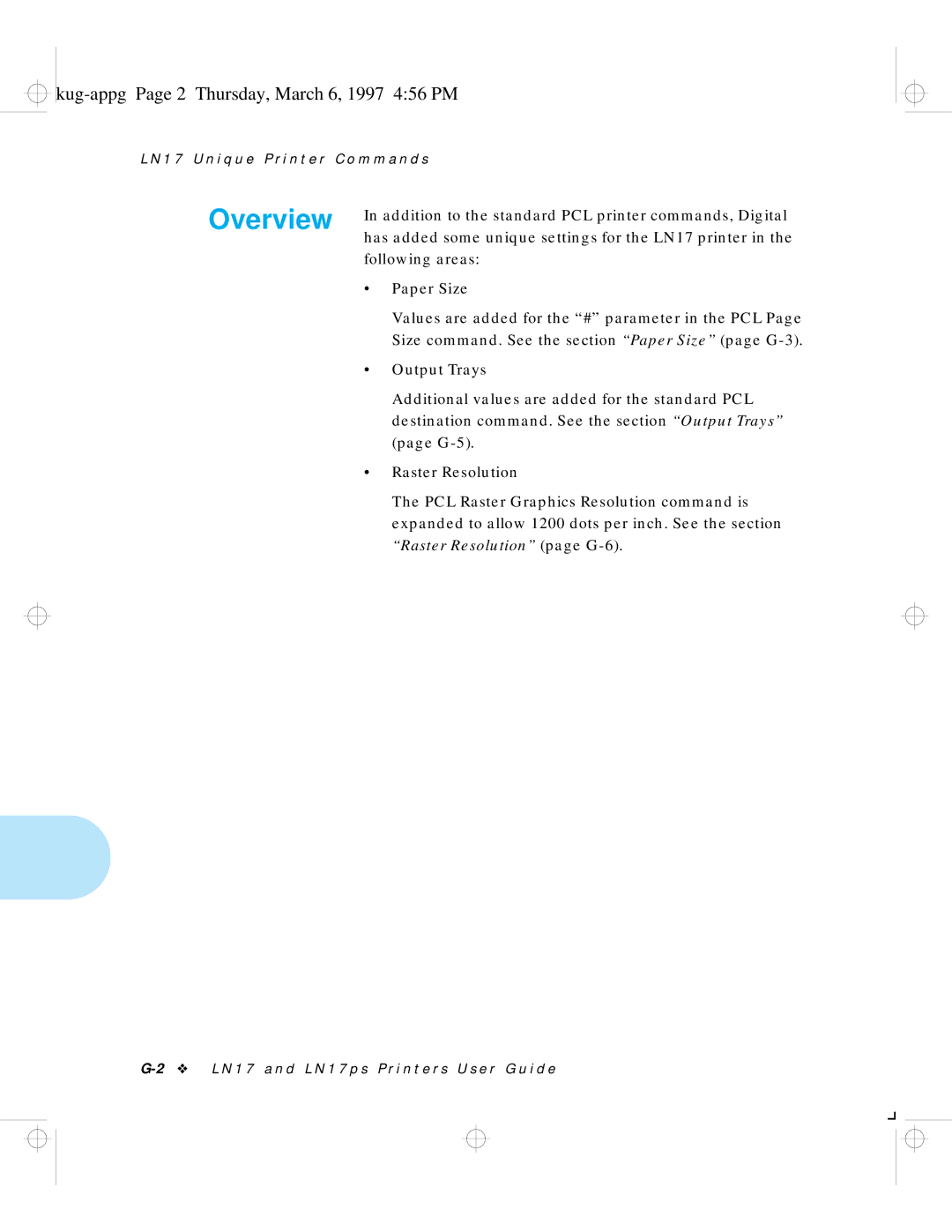 HP LN17 manual Kug-appg Page 2 Thursday, March 6, 1997 456 PM 