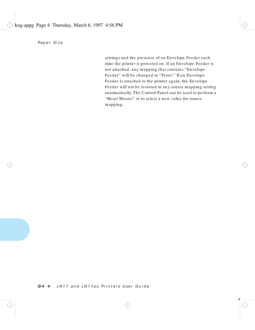 HP LN17 manual Kug-appg Page 4 Thursday, March 6, 1997 456 PM 