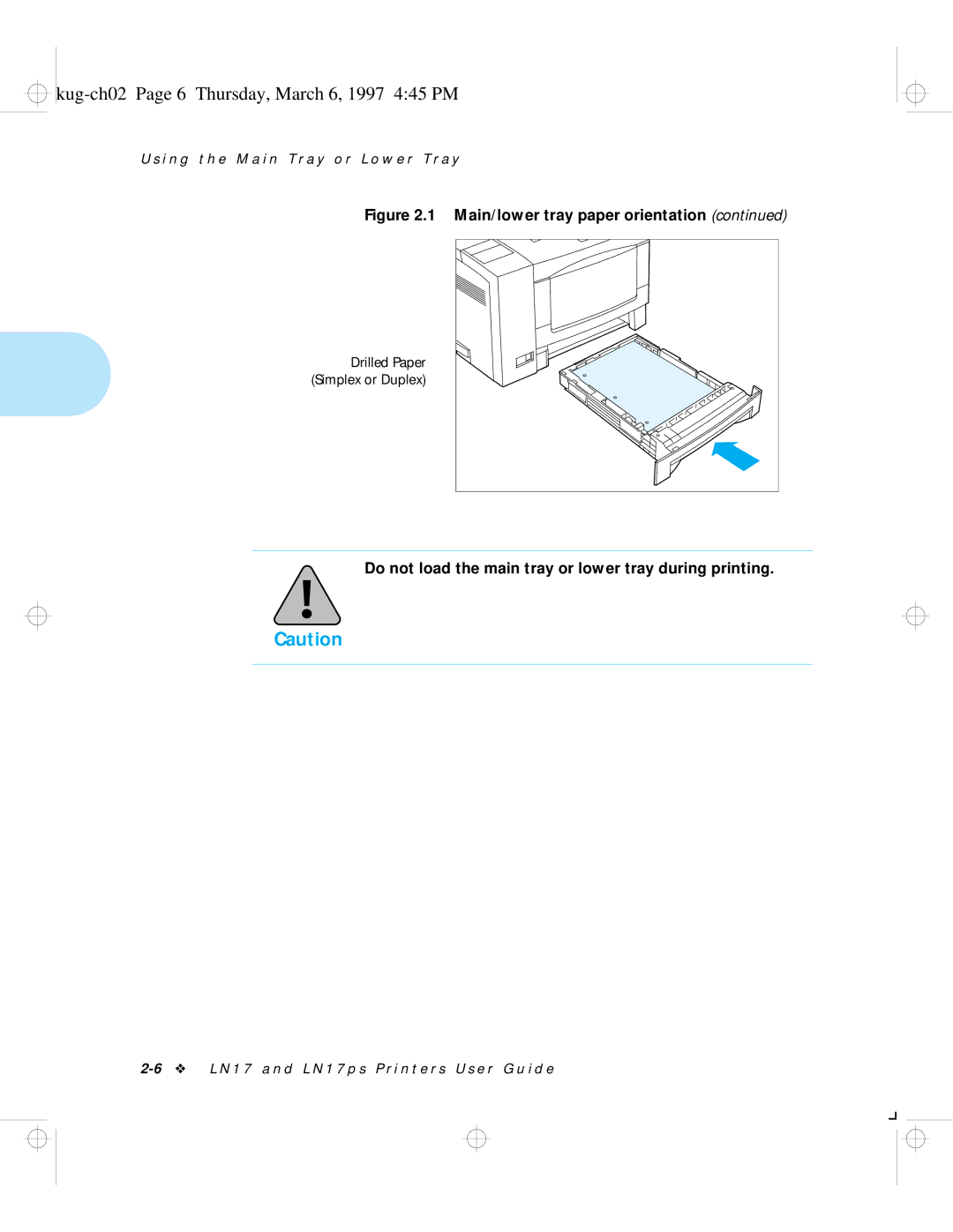 HP LN17 manual Kug-ch02 Page 6 Thursday, March 6, 1997 445 PM 