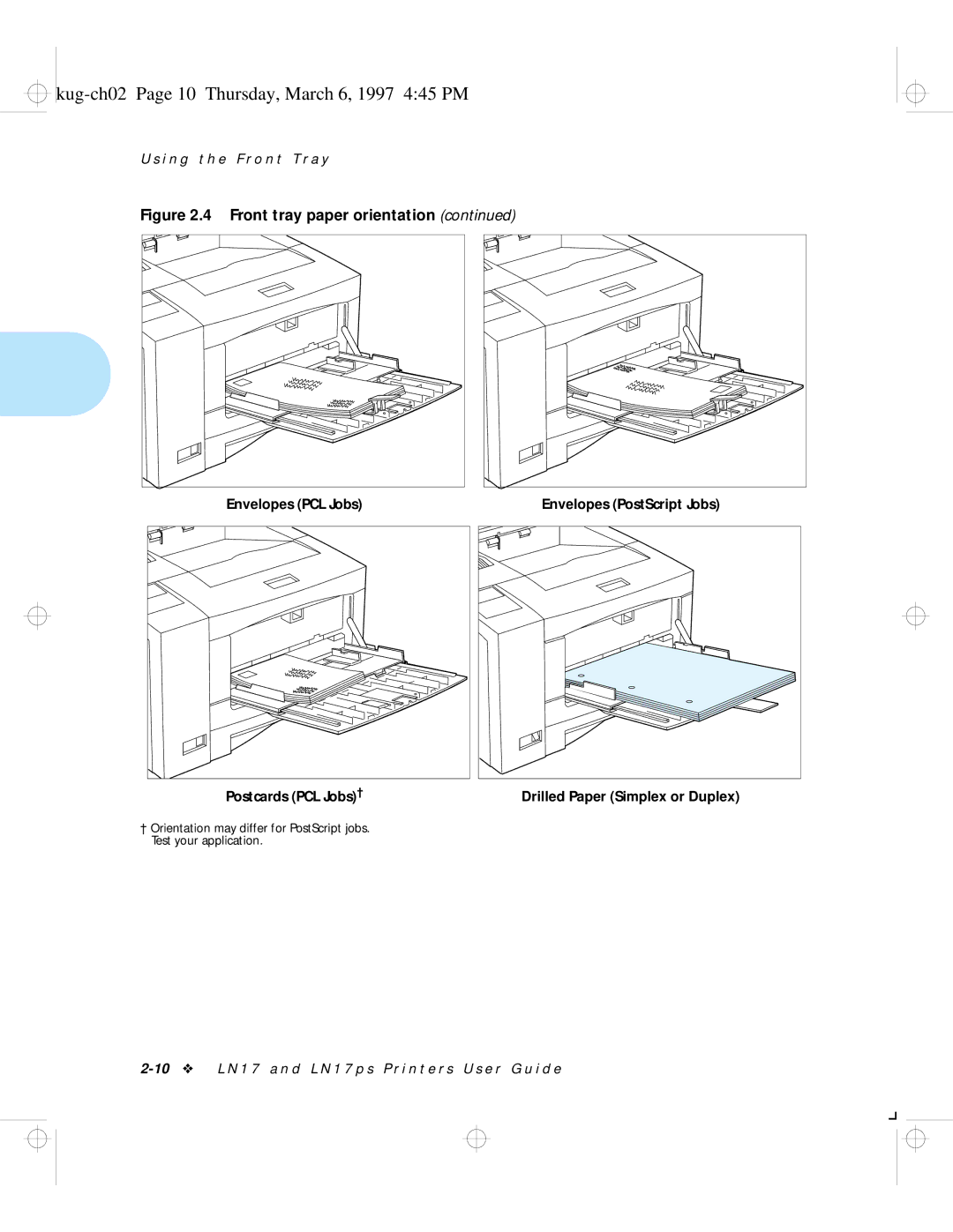 HP LN17 manual Kug-ch02 Page 10 Thursday, March 6, 1997 445 PM 