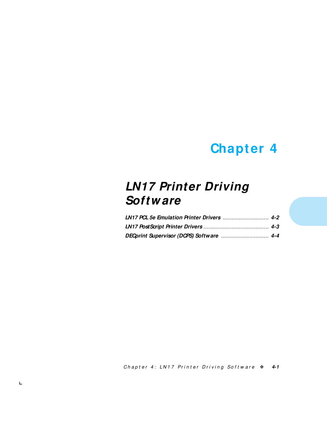 HP manual LN17 Printer Driving Software 