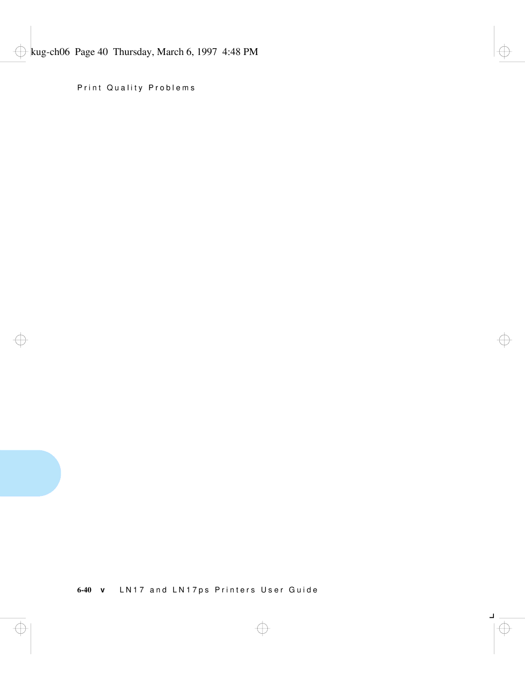HP LN17ps manual Kug-ch06 Page 40 Thursday, March 6, 1997 448 PM 