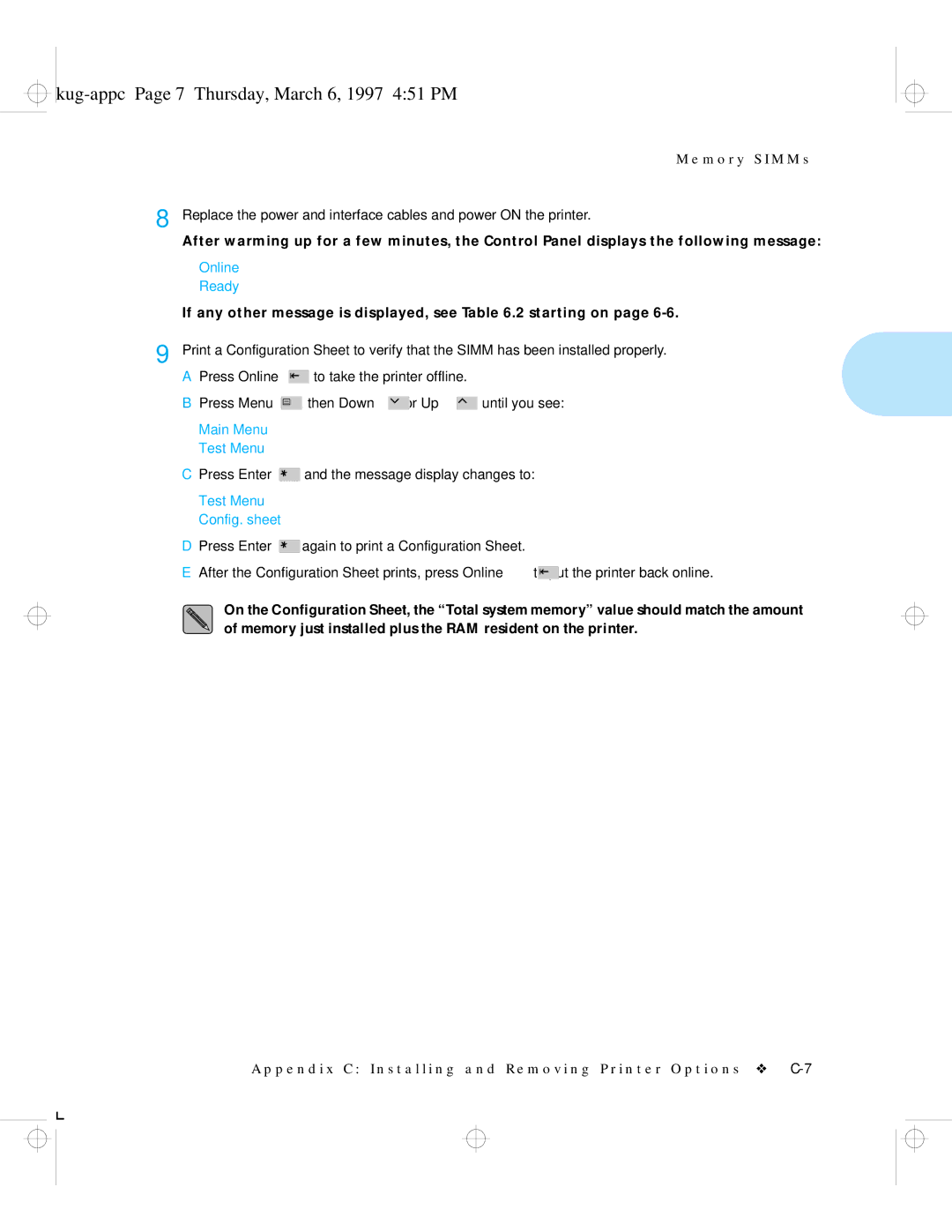 HP LN17ps manual Kug-appc Page 7 Thursday, March 6, 1997 451 PM 