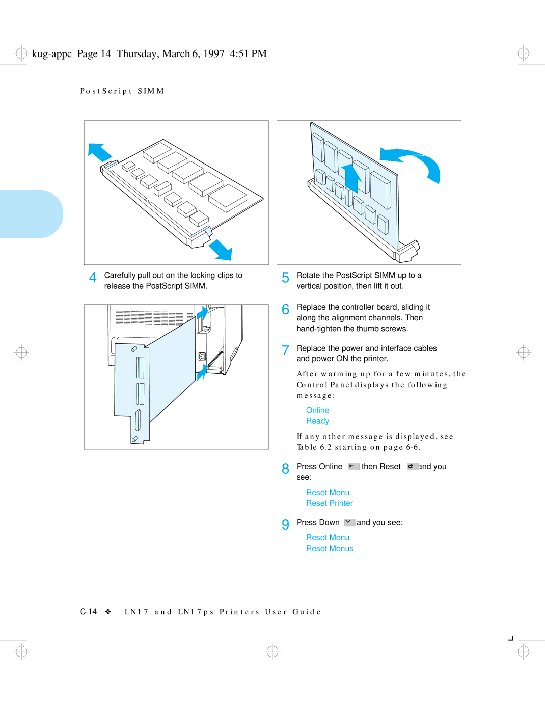 HP LN17ps manual Kug-appc Page 14 Thursday, March 6, 1997 451 PM 