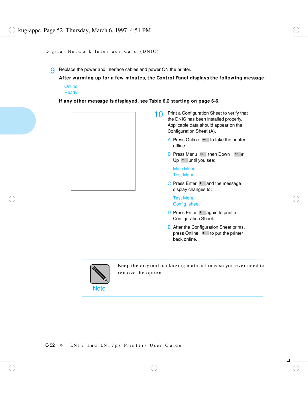 HP LN17ps manual Kug-appc Page 52 Thursday, March 6, 1997 451 PM 