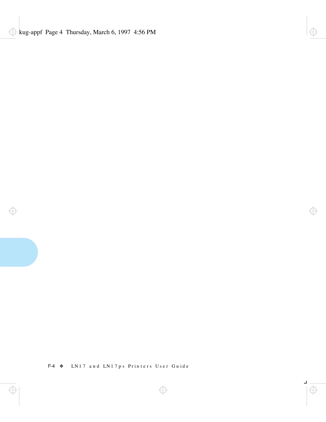 HP LN17ps manual Kug-appf Page 4 Thursday, March 6, 1997 456 PM 