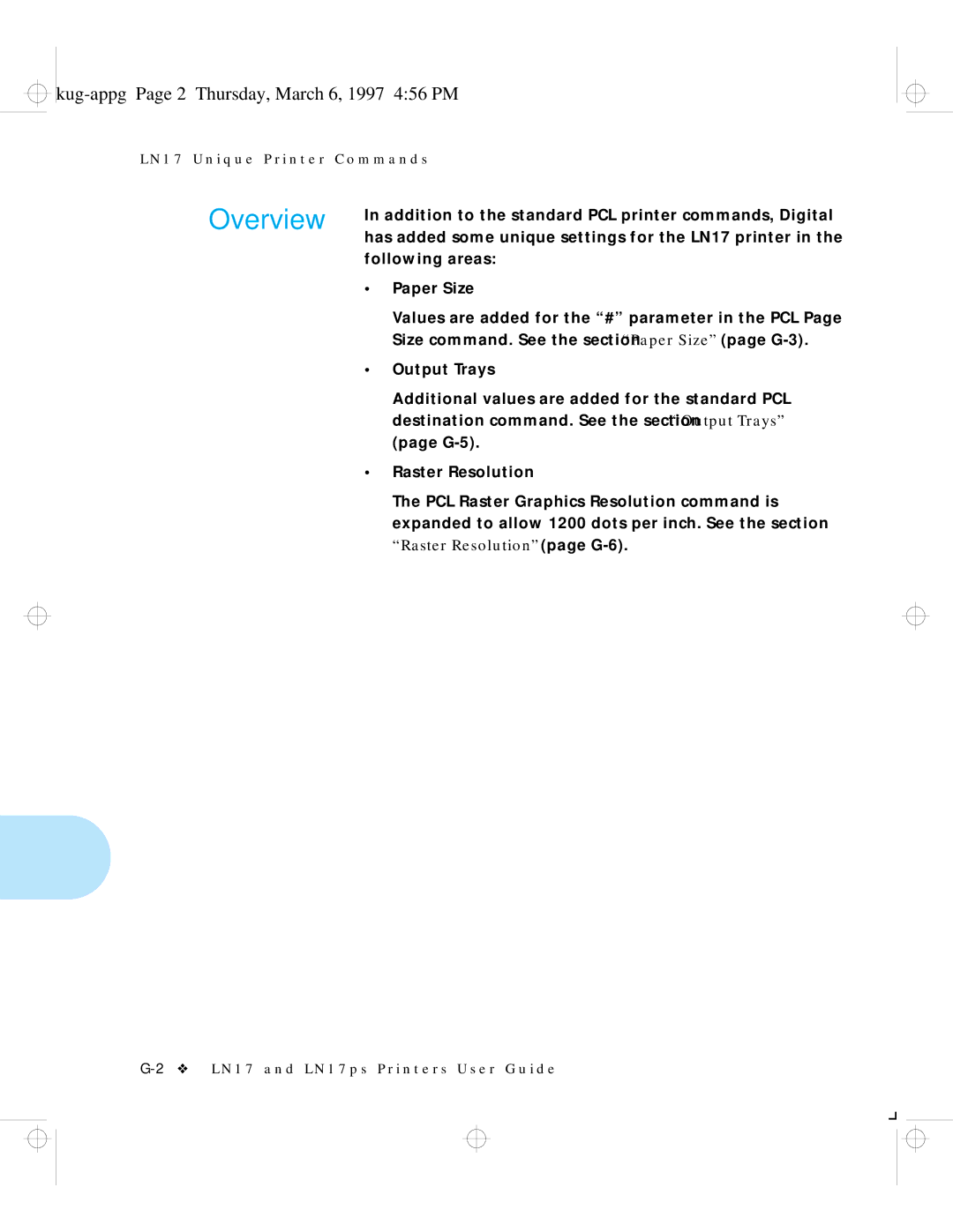 HP LN17ps manual Kug-appg Page 2 Thursday, March 6, 1997 456 PM 