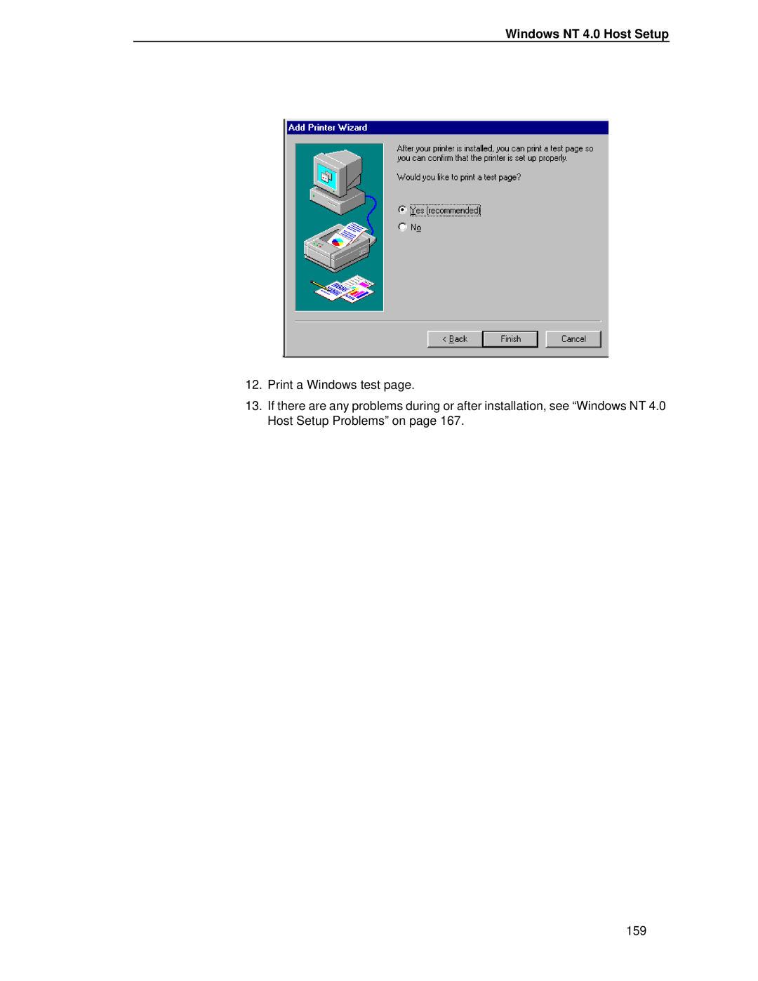 HP LQH-HW 3ULQWHUV manual Windows NT 4.0 Host Setup 