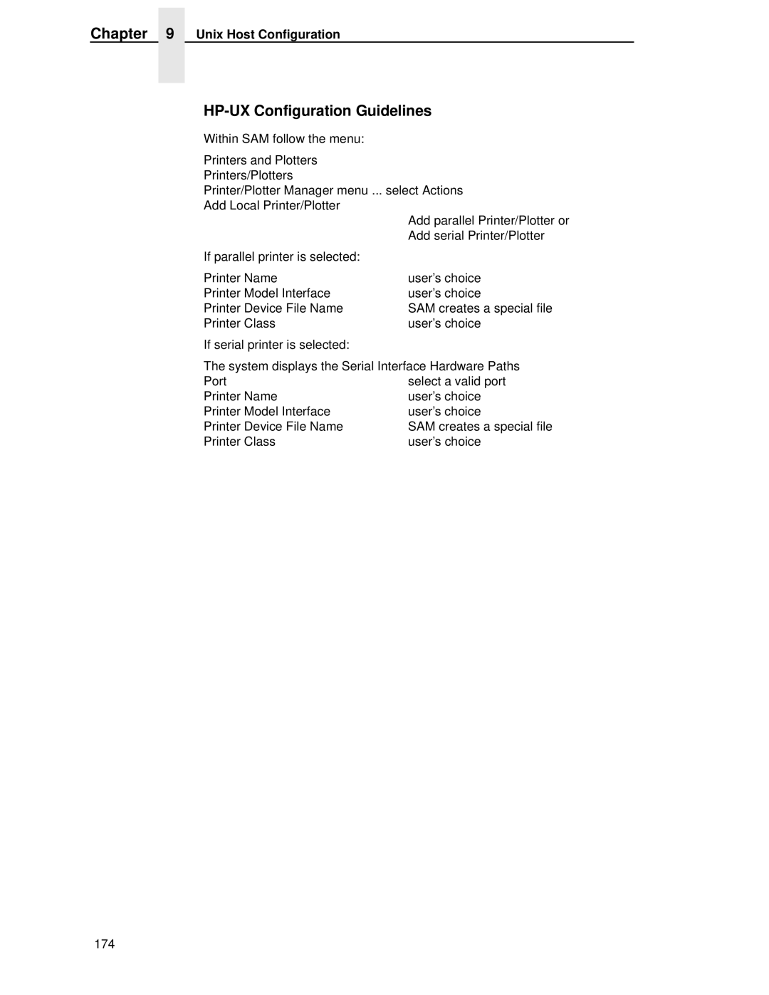 HP LQH-HW 3ULQWHUV manual HP-UX Configuration Guidelines 