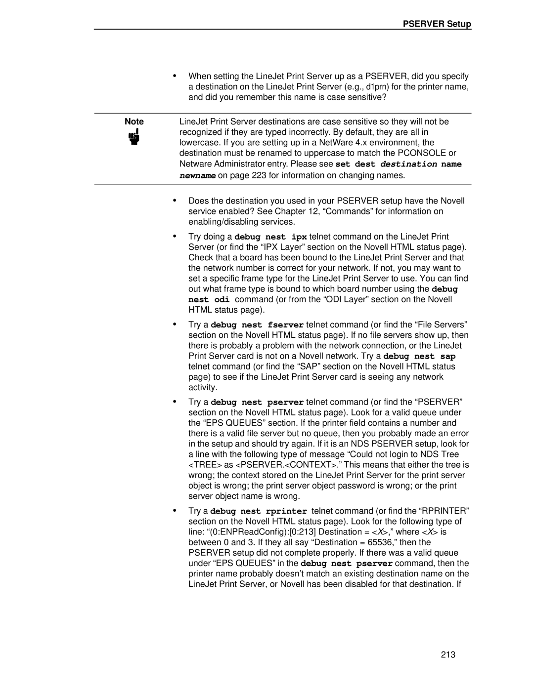 HP LQH-HW 3ULQWHUV manual Pserver Setup 