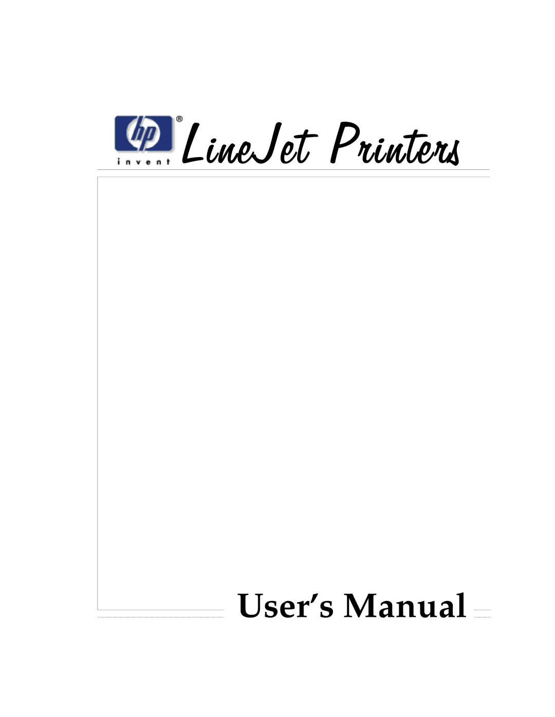 HP LQH-HW 3ULQWHUV manual LQH-HW3ULQWHUV 