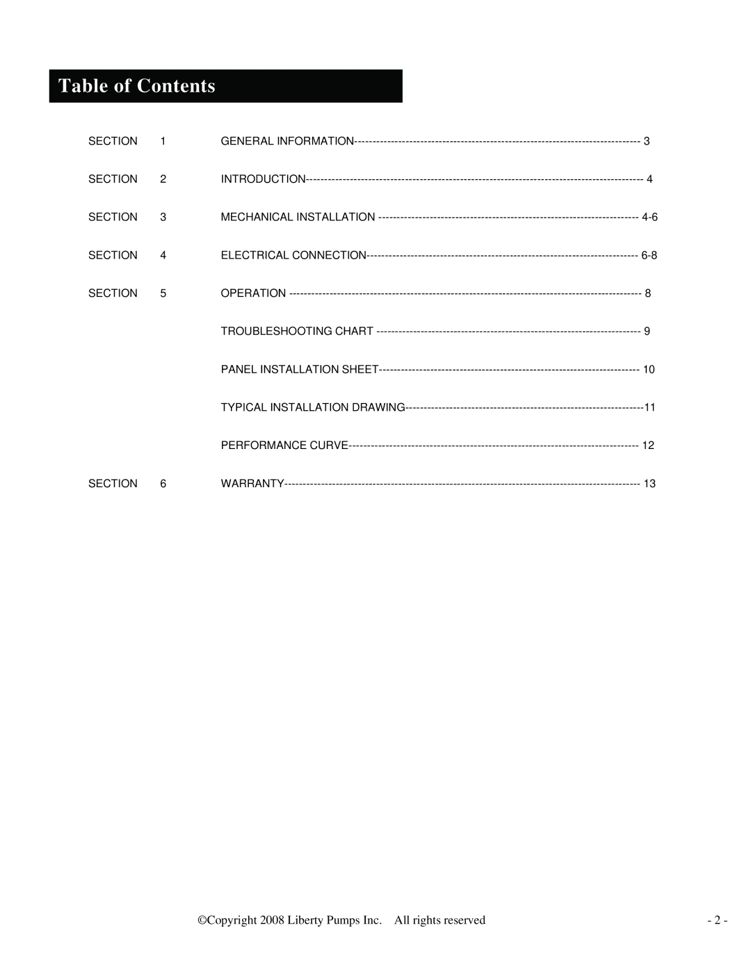 HP LSGX202A, LSGX204M, LSGX203M, LSG204M, LSG202M, LSG202A manual Table of Contents 