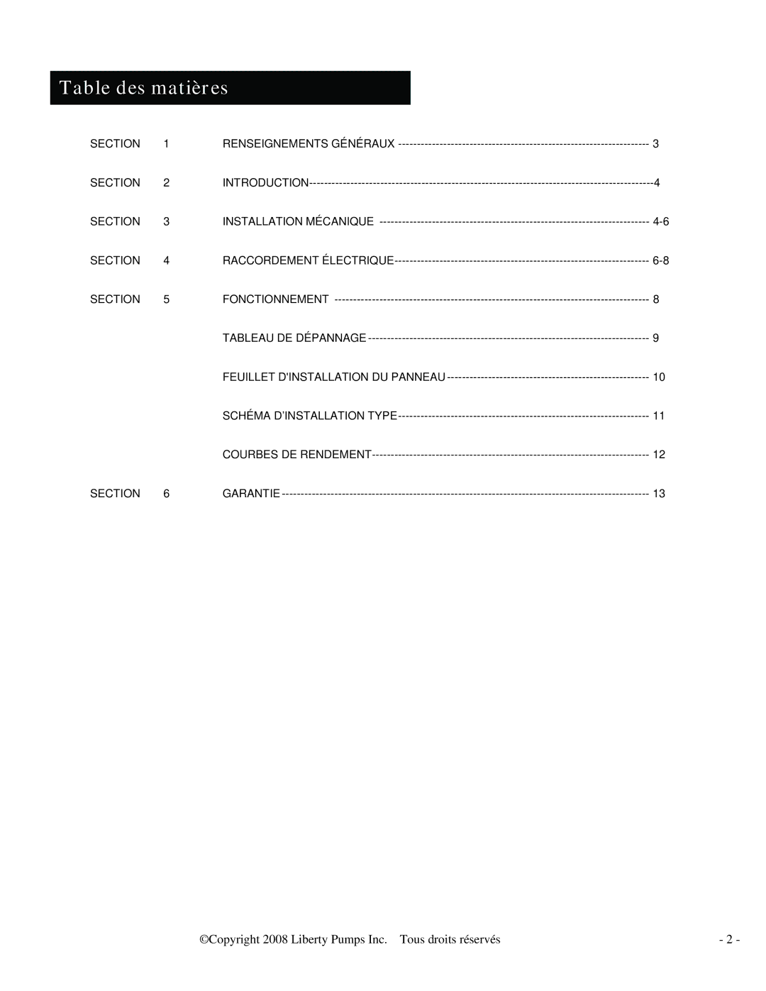 HP LSG202M, LSGX204M, LSGX203M, LSGX202A, LSG204M, LSG202A manual Table des matières 