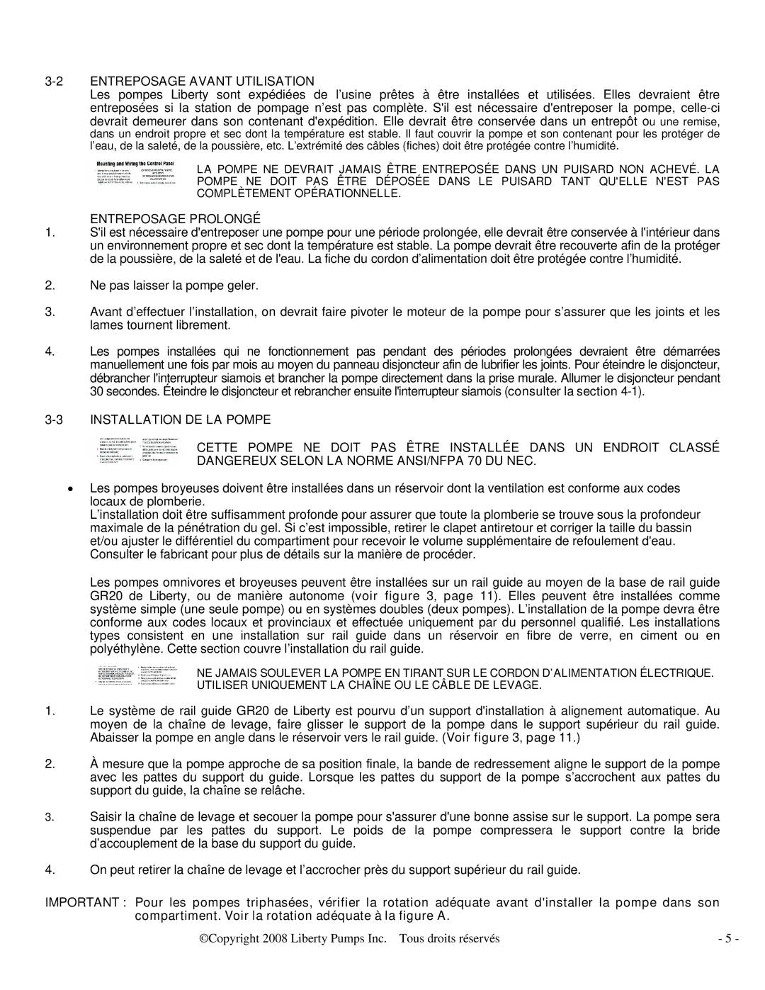 HP LSGX203M, LSGX204M, LSGX202A, LSG204M, LSG202M, LSG202A manual Entreposage Avant Utilisation, Entreposage Prolongé 