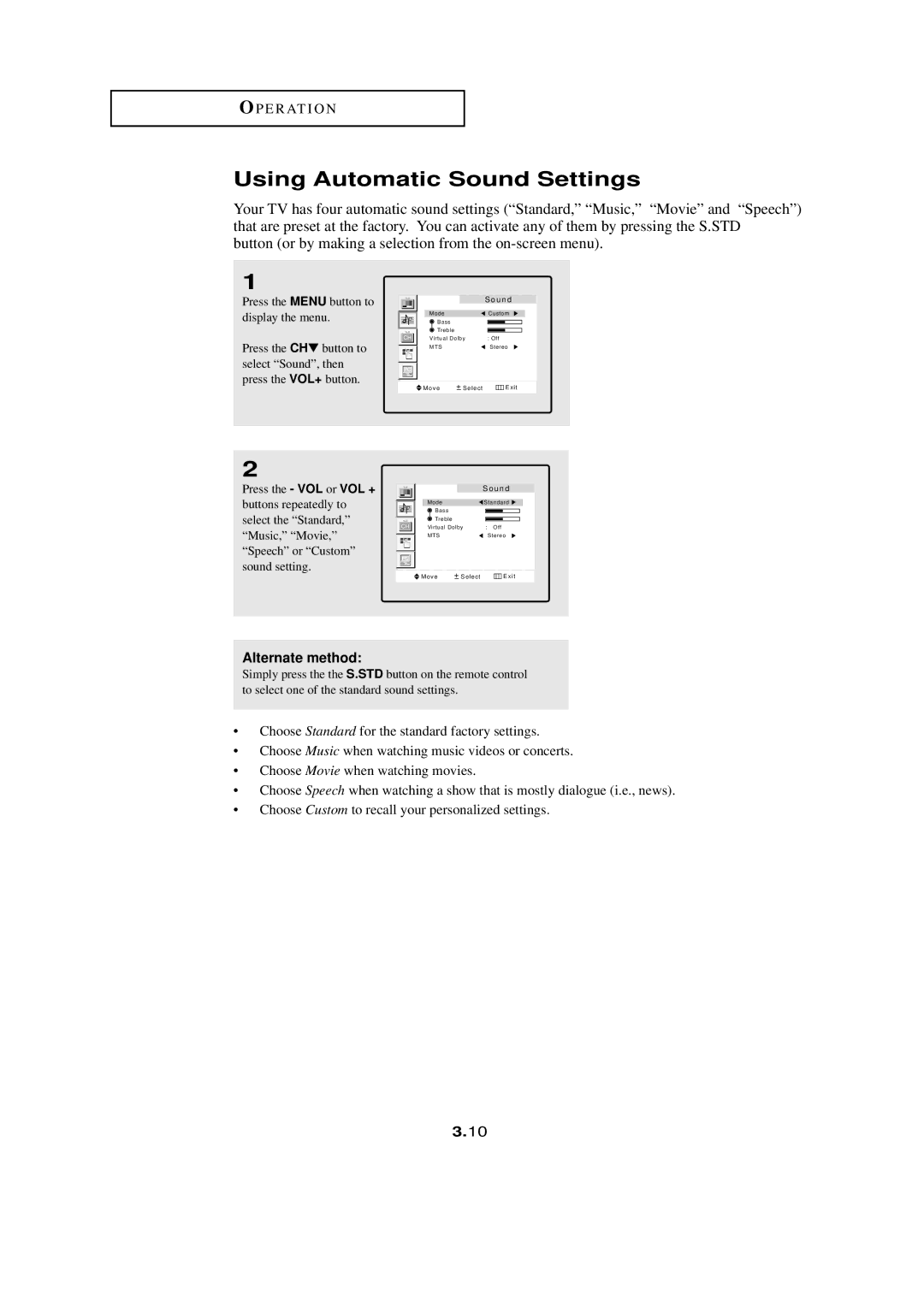 HP LTN1765 manual Using Automatic Sound Settings 