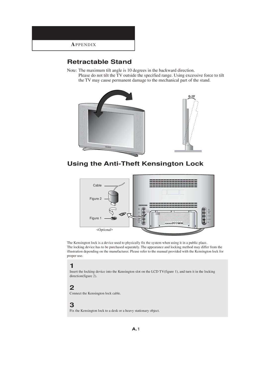 HP LTN1765 manual Retractable Stand 