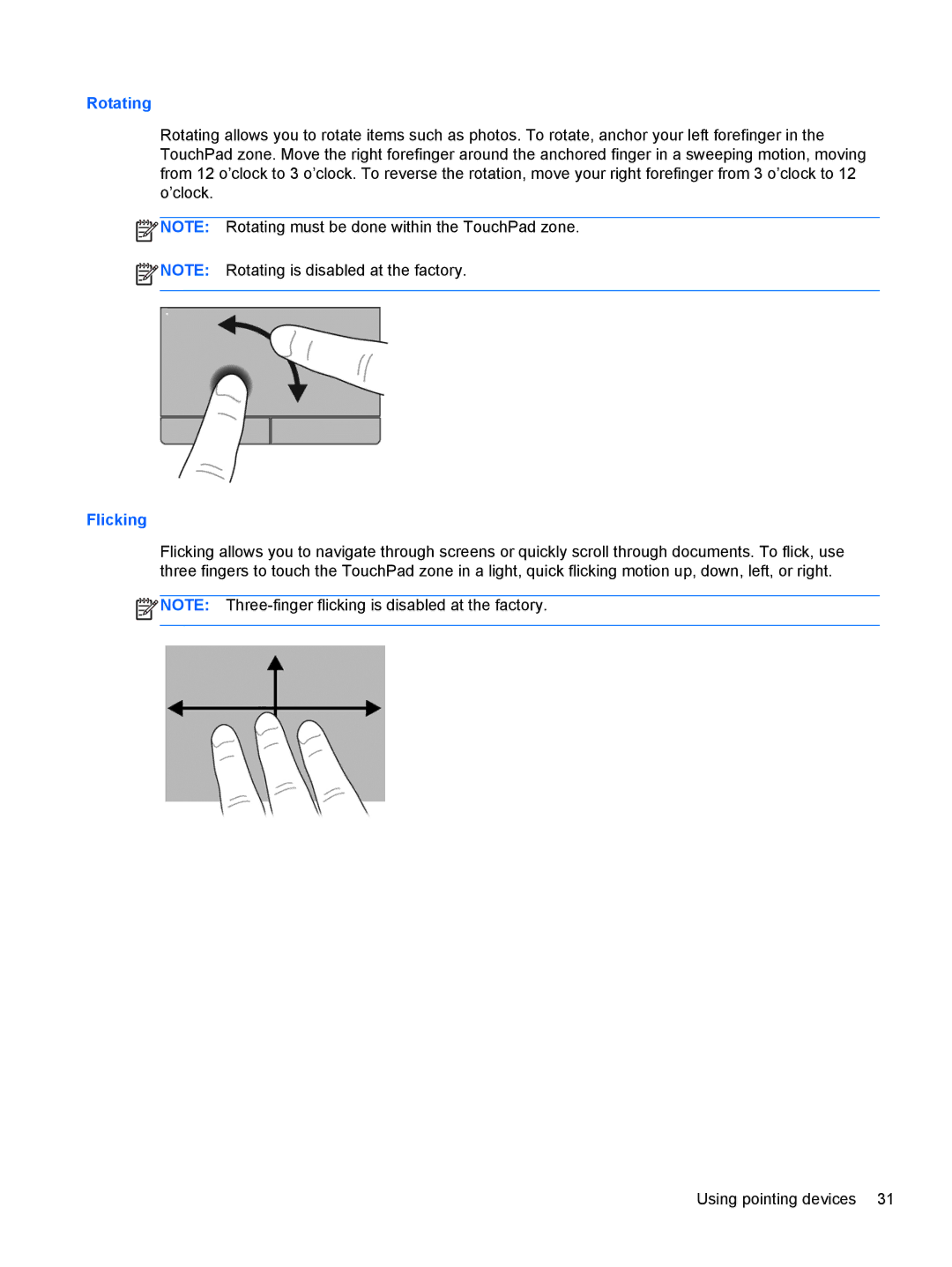 HP LW923AW manual Rotating 