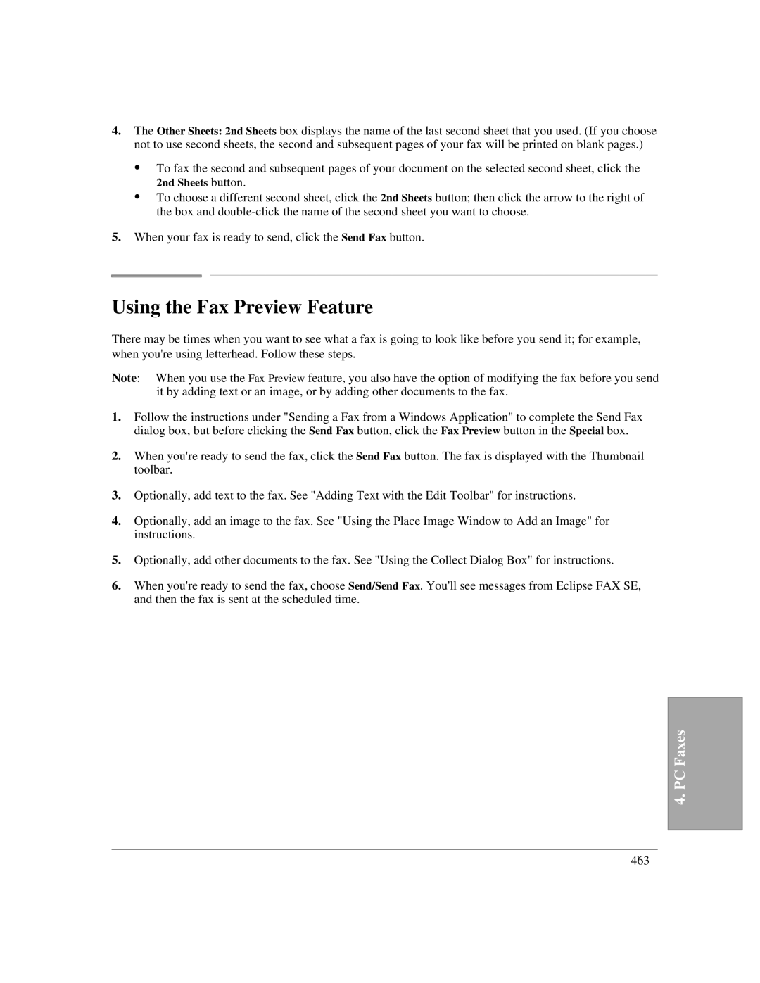 HP LX manual Using the Fax Preview Feature, 2nd Sheets button 