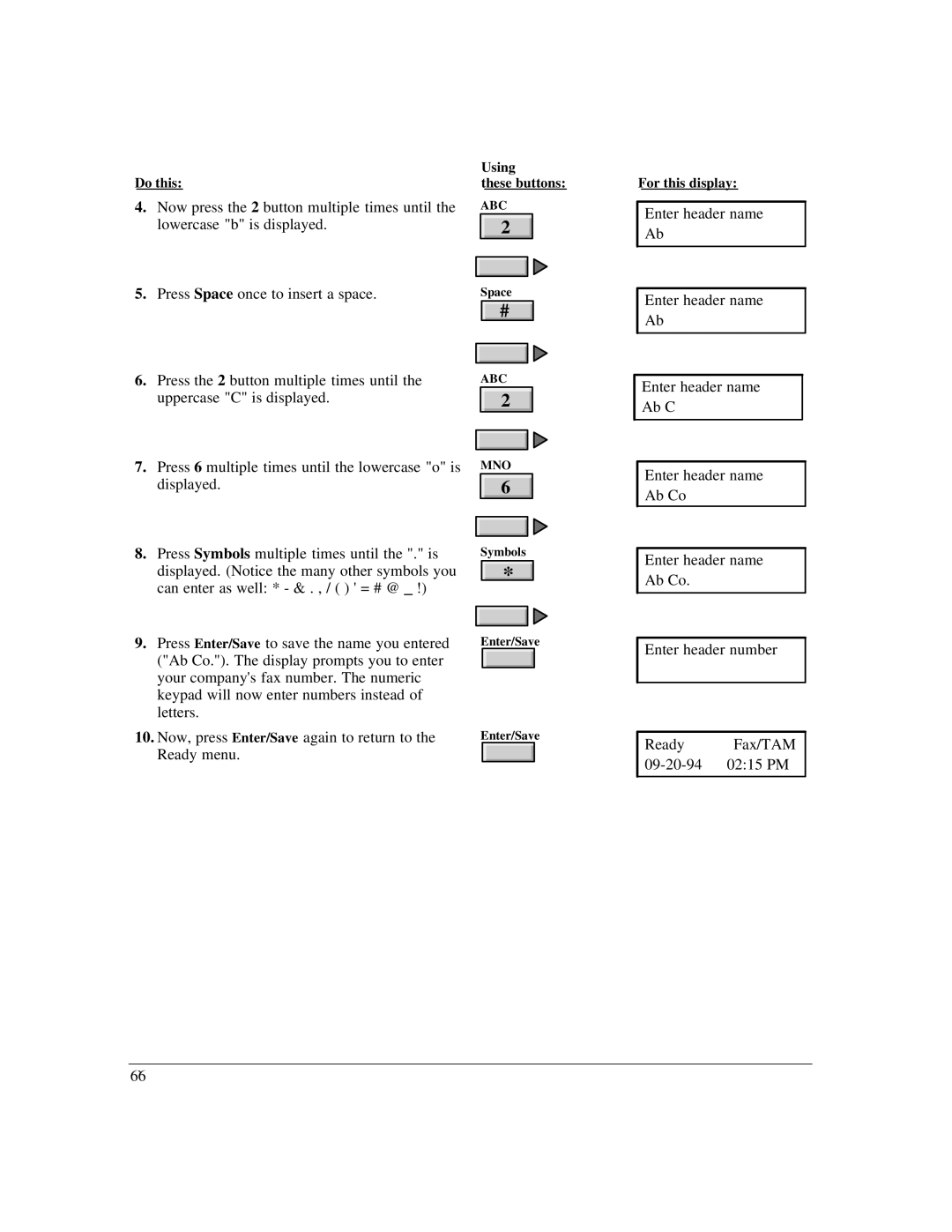 HP LX manual Press Space once to insert a space 